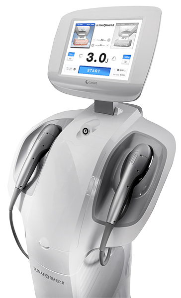 Ultraformer device at Vive Laser Center Tijuana, featuring advanced high-intensity focused ultrasound (HIFU) technology for non-invasive skin lifting and tightening treatments.